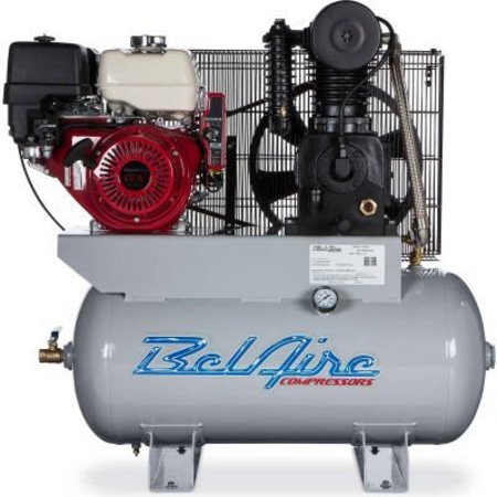 QUINCY COMPRESSOR Belaire 4G3HH, 11 HP, Stationary Gas Comp, 30 Gal, 175 PSI, 18 CFM, Honda Engine, Electric/Recoil 8090253108